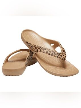 Crocs Kadee II Leopard Flips